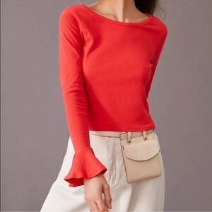 NWT Maeve Women’s Flouncy Bell Sleeve Top SZ XS | Anthropologie | Balletcore